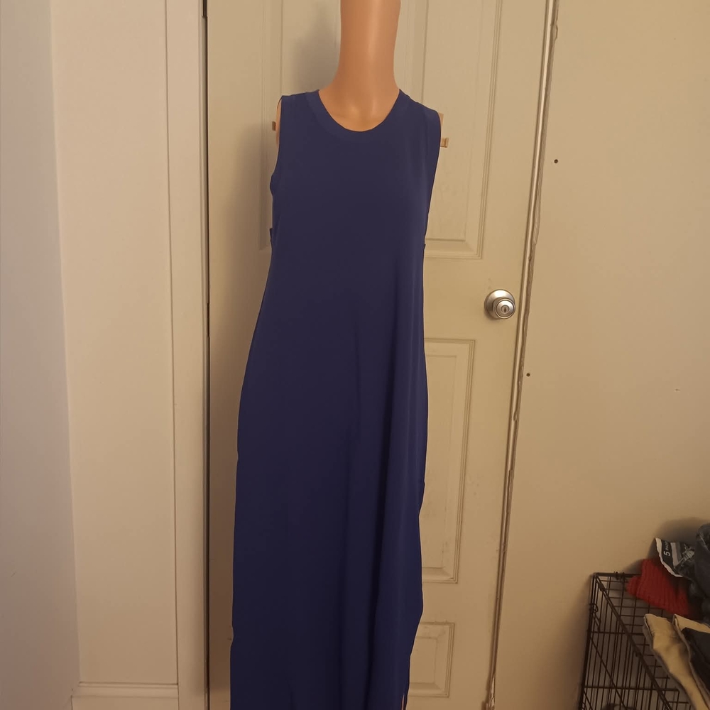 Elegant Blue Maxi Dress